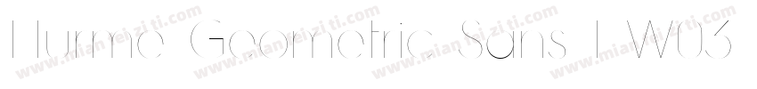 Hurme Geometric Sans 1 W03 Lt字体转换